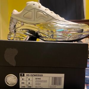 Adidas Ozweego RAF Simons Cream/White Silver Metallic